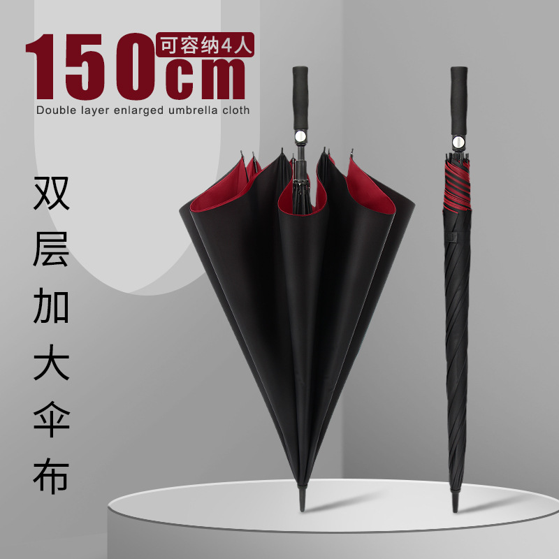 伞自动长柄伞高尔夫伞抗风男超大伞雨伞加大加厚三人暴雨专用大伞详情图2