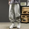 Fleece pants, men's heavy-duty thickened sweatpants, winter sportswear pants, men's skinny pants, autumn and winter loose casual pants Application Scenario