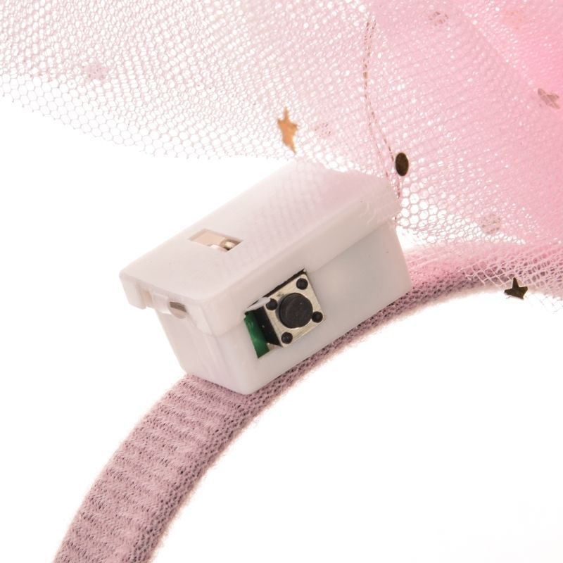 The popular headband, bow, glowing headband, sweet photo shoot, fairy headwear, concert glow-in-night toy, shining Item Picture