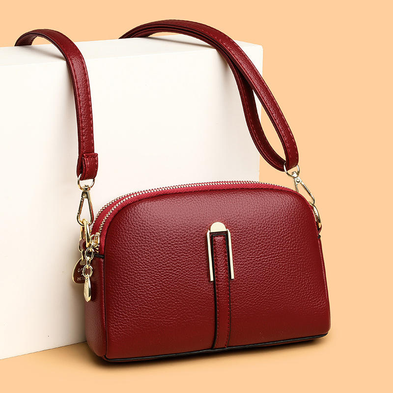 Cross-border Women's Bag 2026 New style, trendy, casual and versatile single-shoulder crossbody bag, fashionable and simple, three-layer large capacity small bag