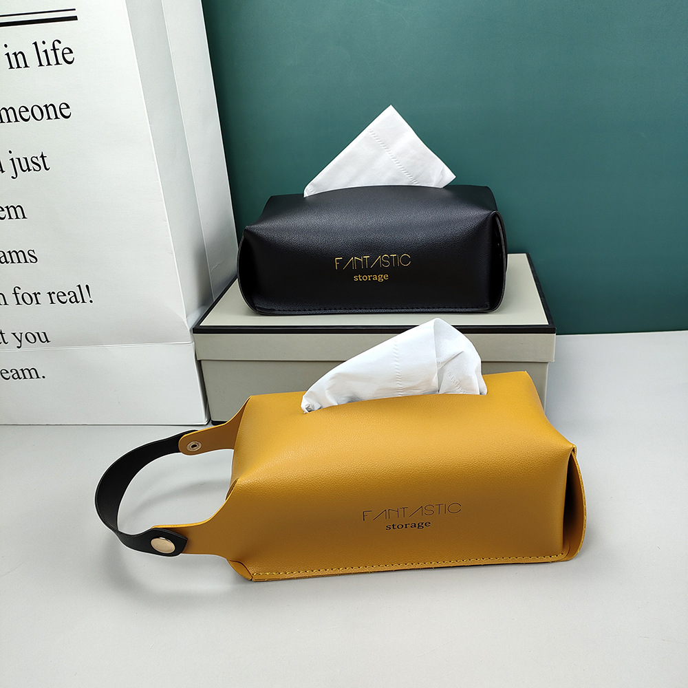 餐巾纸巾盒桌面创意皮质电视机抽纸盒家用壁挂式卫生间厕所纸抽盒图