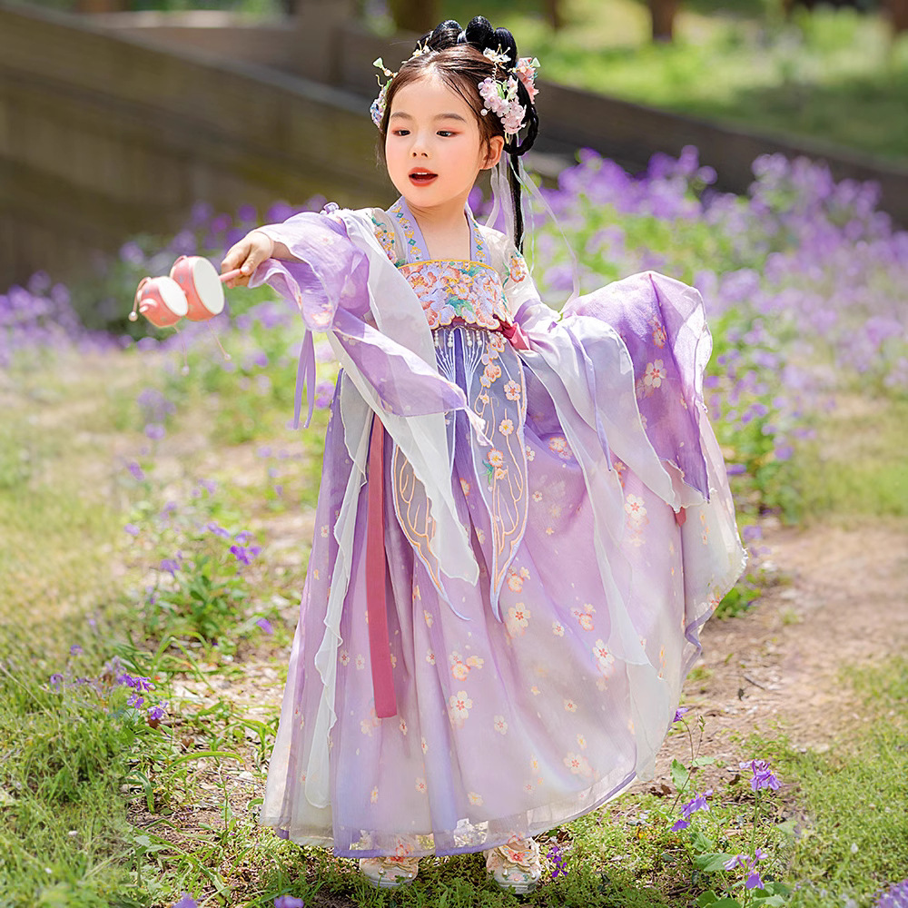 جنية المد ربيع العام … فوق الـ HanFu العرض بـ (ليتل السامي الأميرة GuoFeng فساتين رياض الأطفال للأطفال الذين تنورة Ru بالجملة Specification image