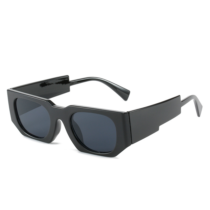 2022 Spring New style European and American Instagram street retro couple's personalized trendy sunglasses hip-hop square sunglasses details Picture
