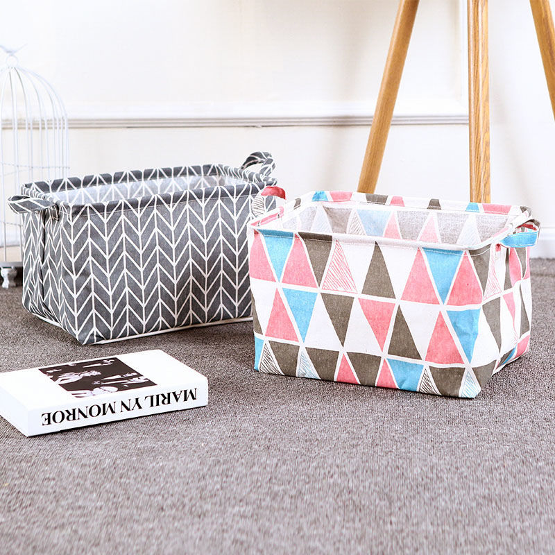 Storage Bag Clothing Toys Fabric Home Bag Storage Collapsible Waterproof Desktop Storage Box In Student Dormitory Item Picture