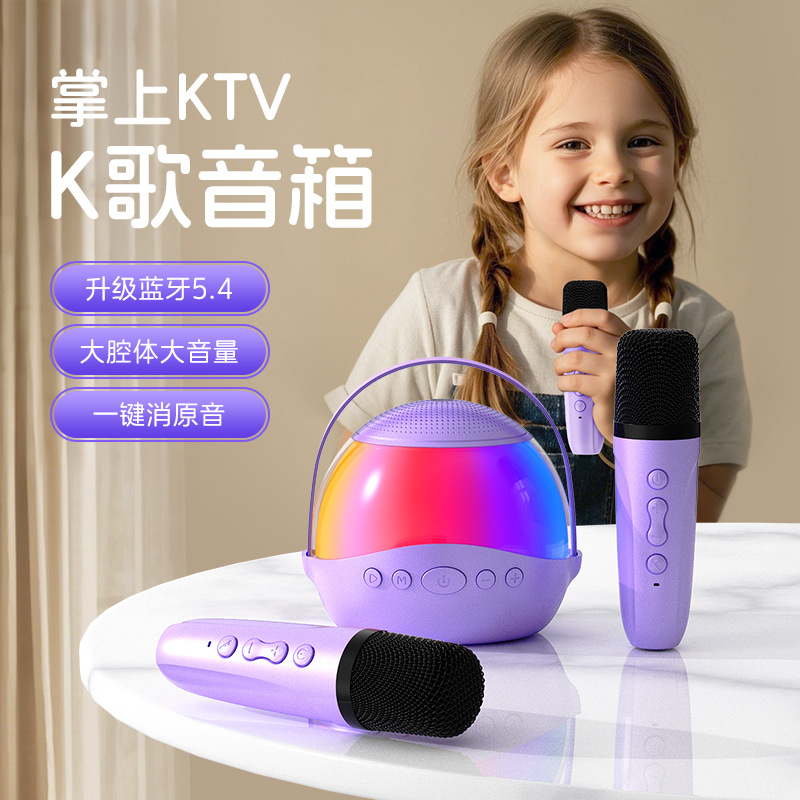 定制P2无线蓝牙音响家庭ktv话筒一体麦克风组合手机K歌神器专用详情2