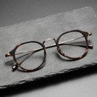 钛架眼镜框 万年龟同款1113小红书透明配近视不规则复古 纯钛眼镜