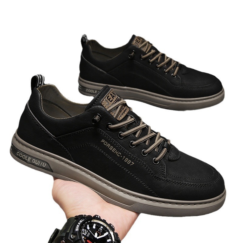 Men's Shoes 2024 New Summer Men's Casual Leather Shoes Korean Version Of The Trend Of All Sports Fashion Shoes Men's Small White Shoes Item Picture