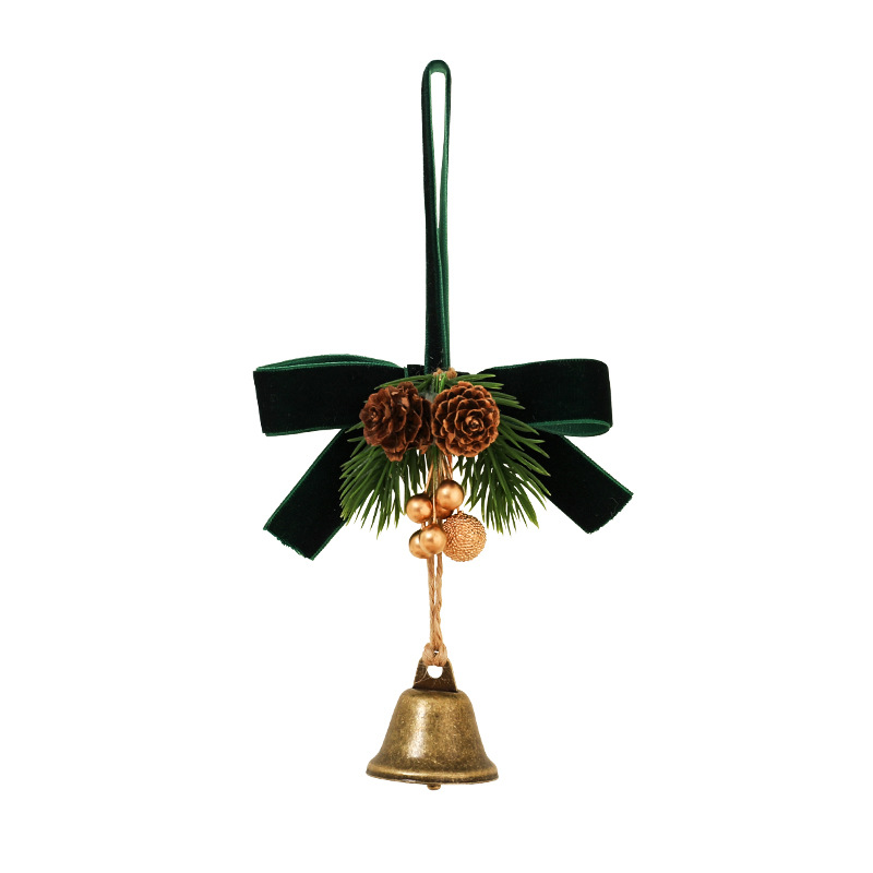 Christmas decorations, pendants, bells, pinecones, home door decorations, atmosphere decoration, scene arrangement, Christmas tree small ornaments Item Picture