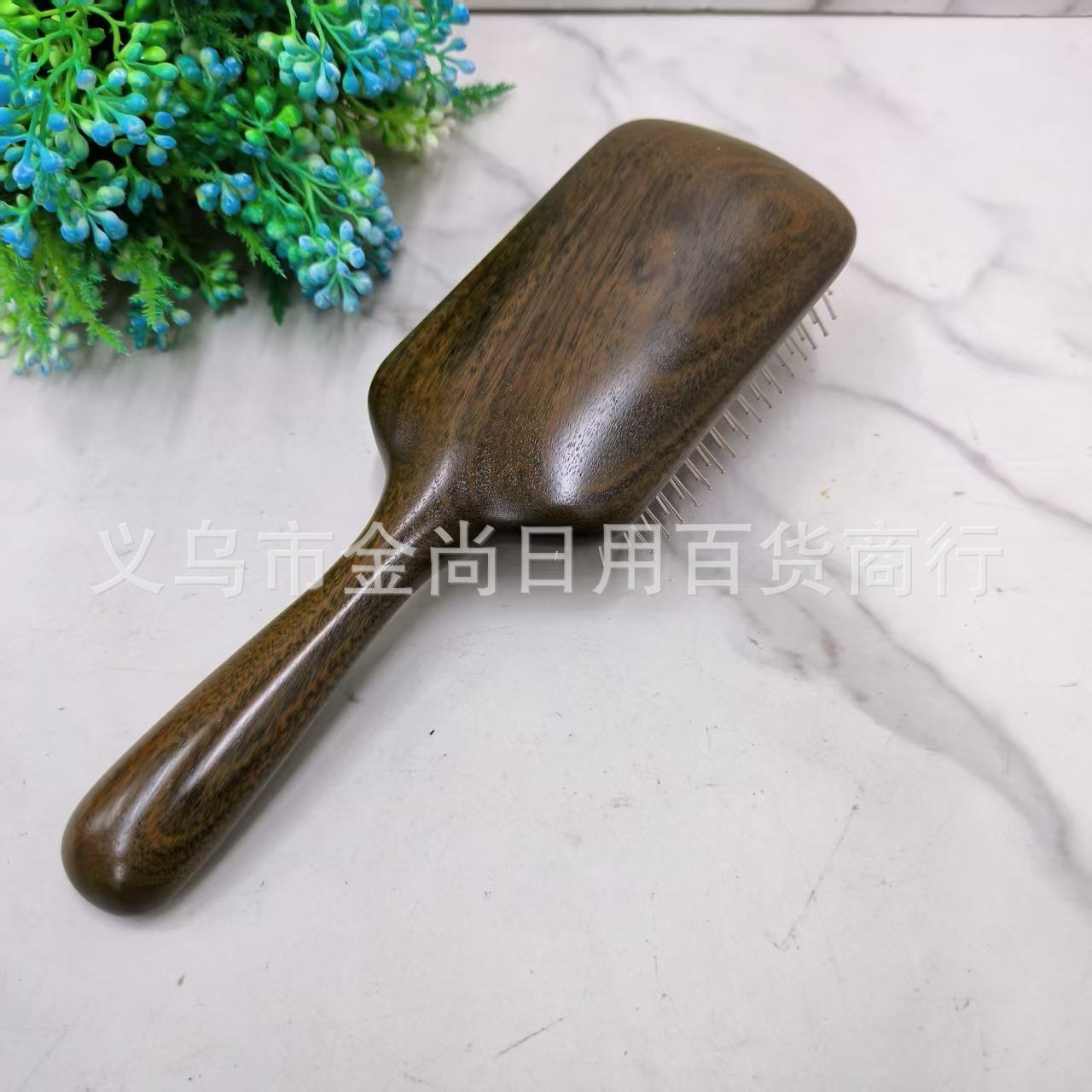 Steel needle square airbag air cushion comb, wooden comb, massage comb, household meridian comb, portable for women details Picture