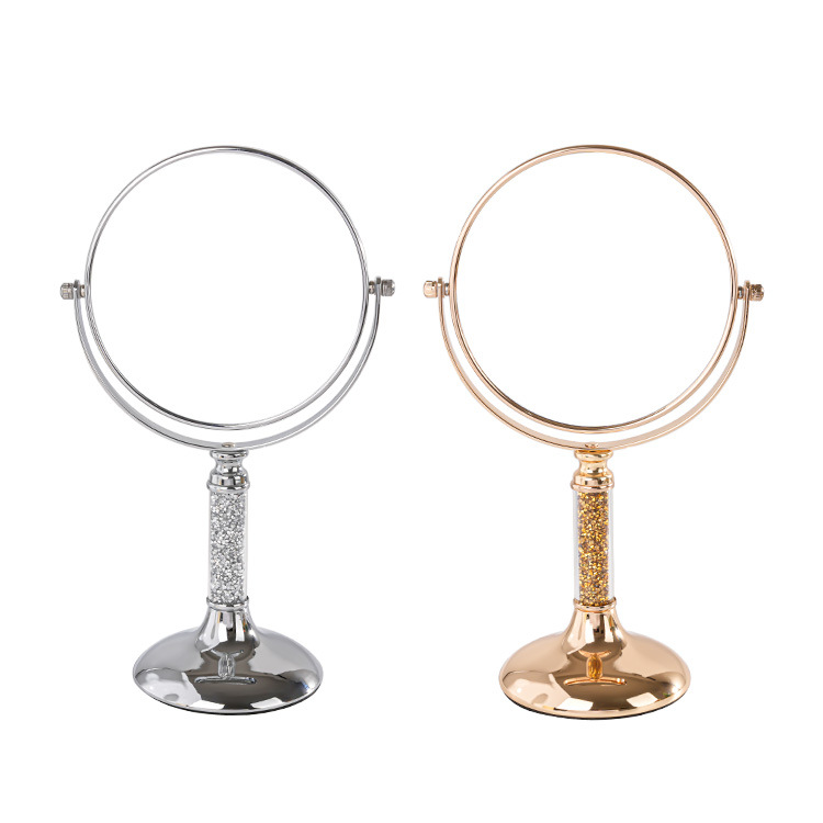 镜子/美容镜塑料/梳子镜子/可折叠化妆镜/软镜子白底实物图