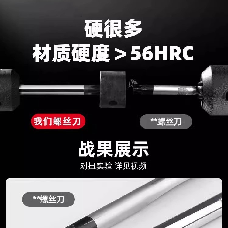工业级螺丝刀十字一字高硬度强磁梅花螺丝批套装平口起子手动改锥白底实物图