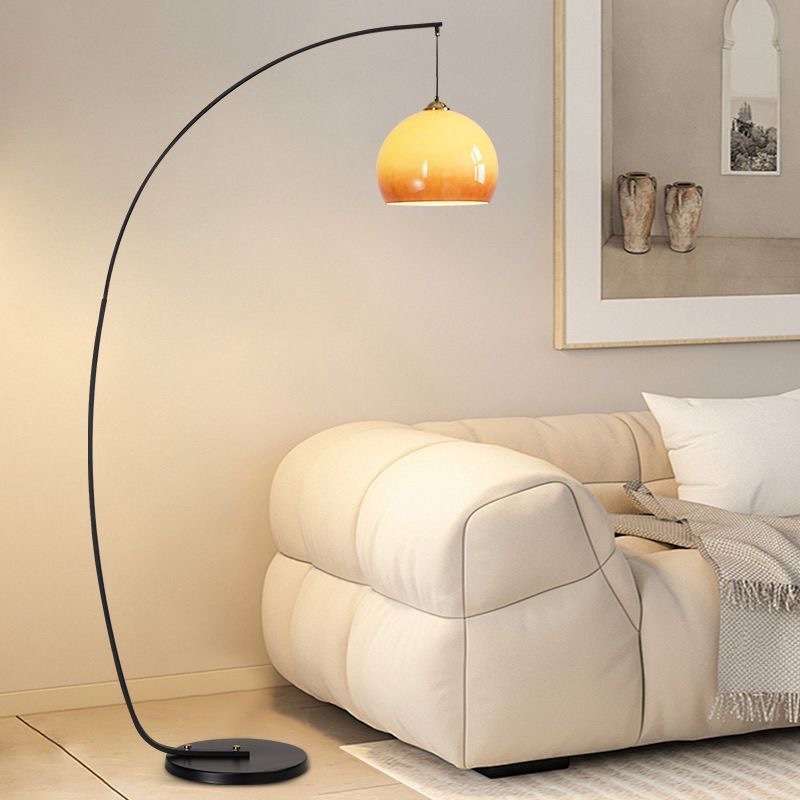 Wabi-sabi style flower floor lamp, ambient light beside the sofa in the living room, bedroom light, retro designer glass chandelier in the dining room Application Scenario