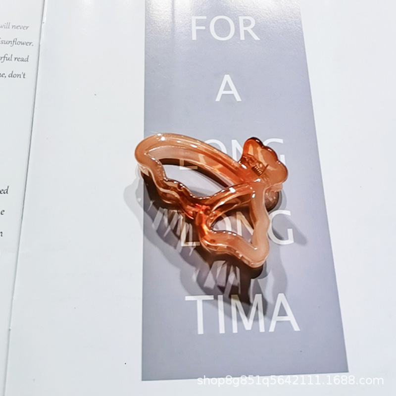 Factory Direct Sales Of Japan And South Korea All Four Seasons Network Red General Hair 8Cm Grab Clip Butterfly Hair Card Hair Accessories Specification drawing