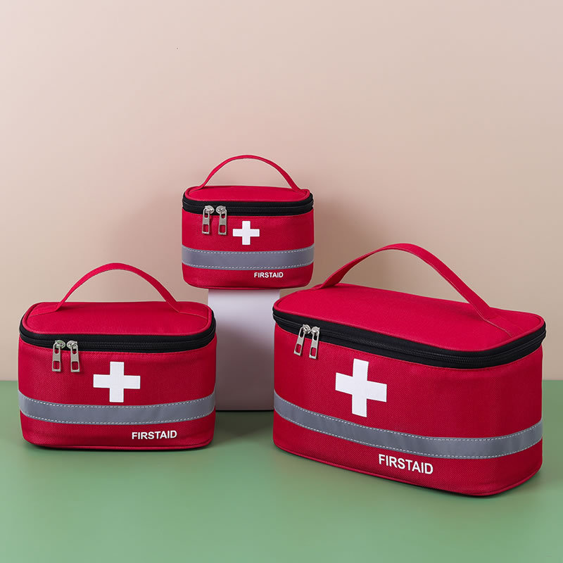 Portable Medicine Bag Travel Outdoor Storage Health Kit Medicine Kit Travel Family Medicine Home Cloth Medicine Kit Specification drawing
