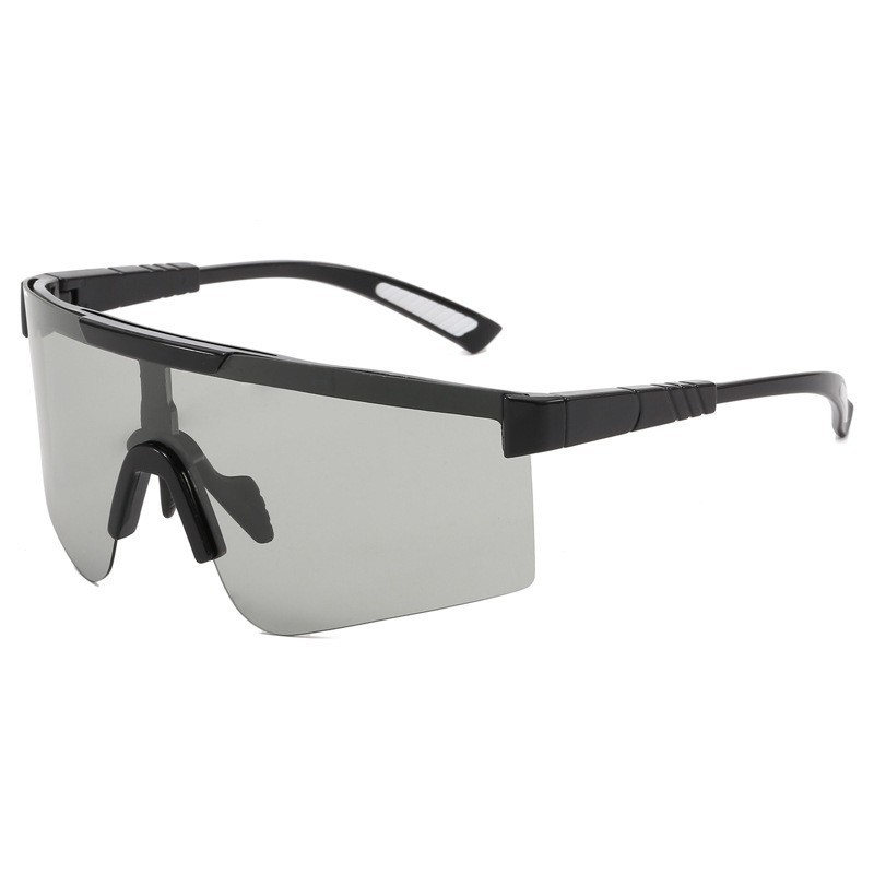 9961 Frameless outdoor sports sunglasses, men's cycling glasses, colorful polarized color-changing sunglasses wholesale