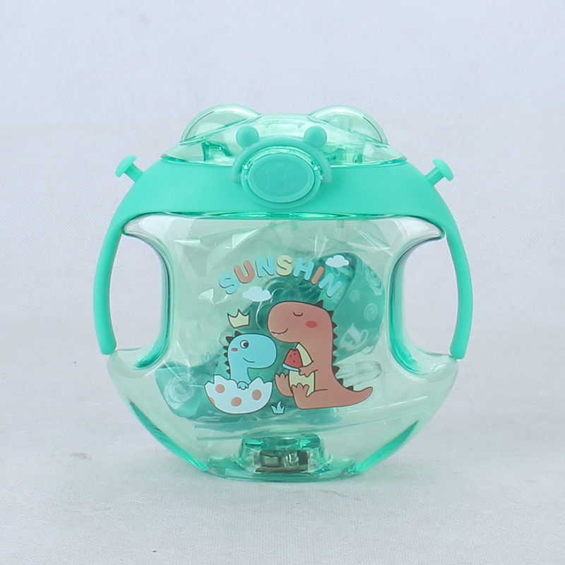 Cartoon Donut With Light Fashion Cute Water Cup Large Capacity Plastic Children Men And Women Trend Korean Cup details Picture