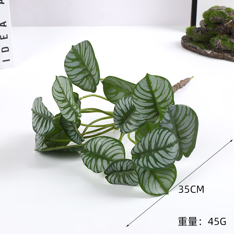 Simulation Plant Wall Green Landscape Grass Plastic Environmental Realistic Fake Flower Green Plant Accessories Props Decoration Manufacturers Wholesale Specification drawing