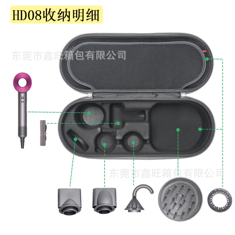 Customized Dyson hair dryer storage box HD16 hair dryer storage bag for travel and outings Specification image
