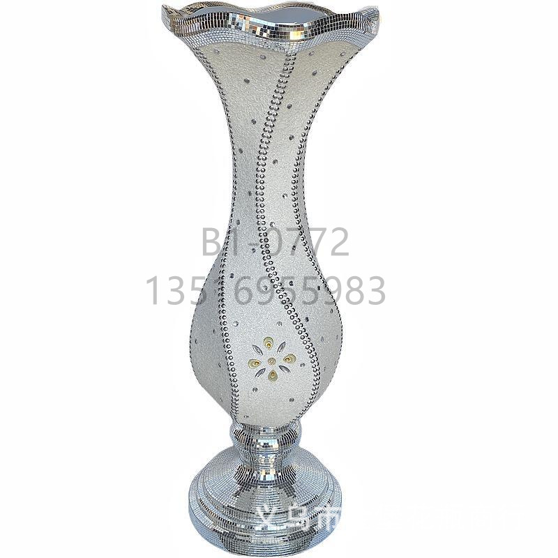 陶瓷花瓶/花型花盆/陶瓷摆件白底实物图