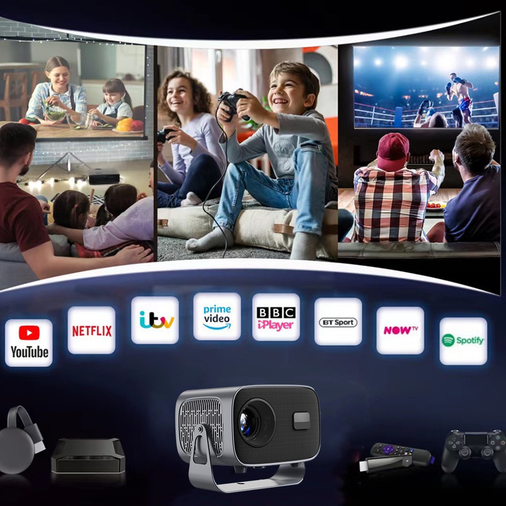 Cross-border A10 smart Android Projector, portable Projector, 4K home and Outdoor Projector wholesale Specification image