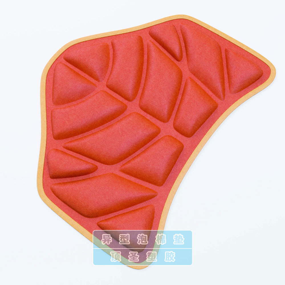 eva formed sponge, pu slow recovery sponge, hot pressing and shaping processing, sponge pad, eva sticker Lycra fabric forming processing Specification image