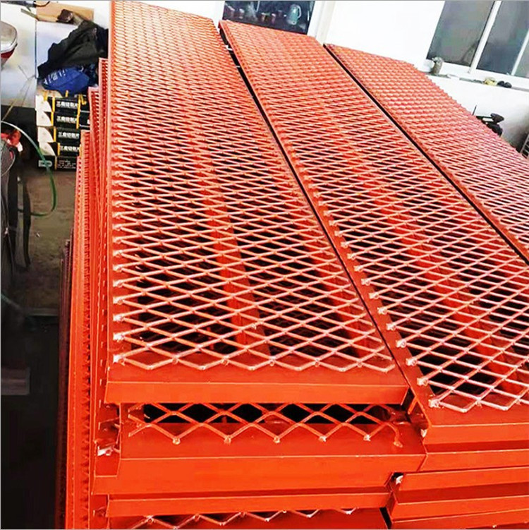 金属镀锌板网厂家重型工地钢板网防护冲孔扩张网菱形钢板网细节图