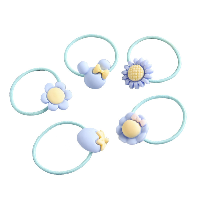 Children's hair bands, hair ties for girls, rubber bands that won't hurt hair, hair covers for girls, frosted hair ties, hair accessories, baby hair ties Item Picture