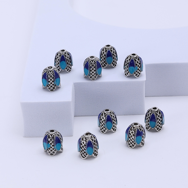 Ccbdiy Accessories Cloisonne Hollow Tassel Hat Drop Oil Tassel Fringe 7579