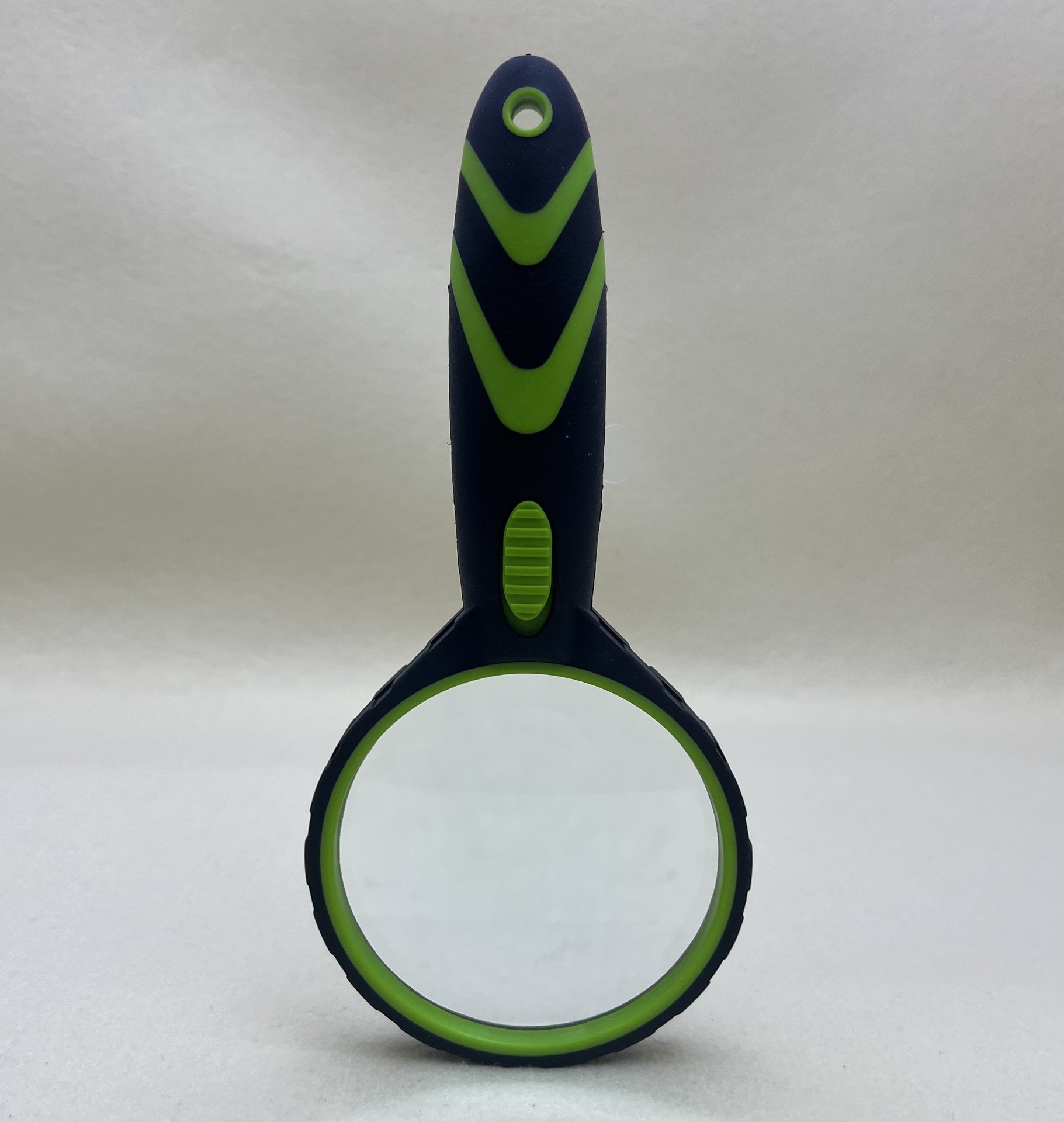 New handheld 10x magnifying glass with LED light rubber handle for elderly reading gift magnifying glass Item Picture