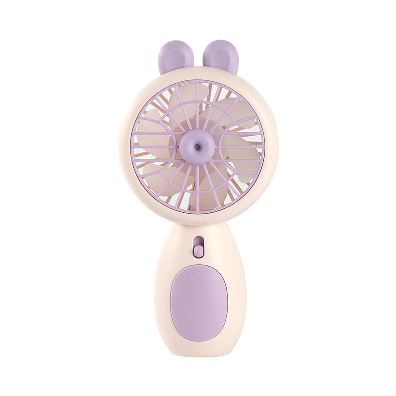 小风扇/风扇/手持风扇/挂脖风扇/风扇学生挂脖户外白底实物图