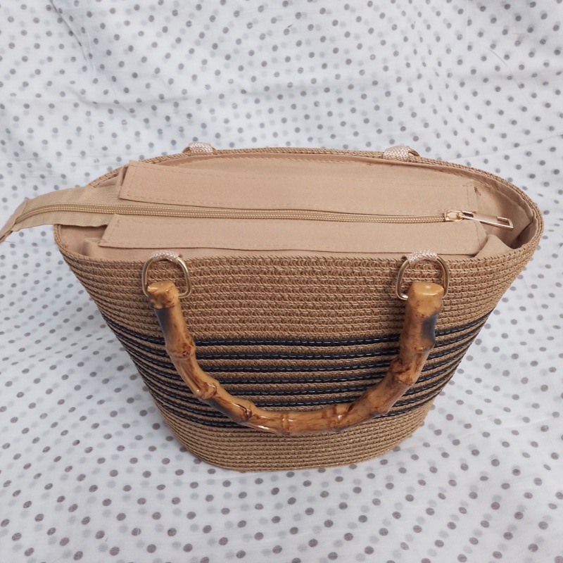 包包女草编文艺/编织包/草编包女斜跨时尚/编织包女草编文艺/钩针编织包细节图