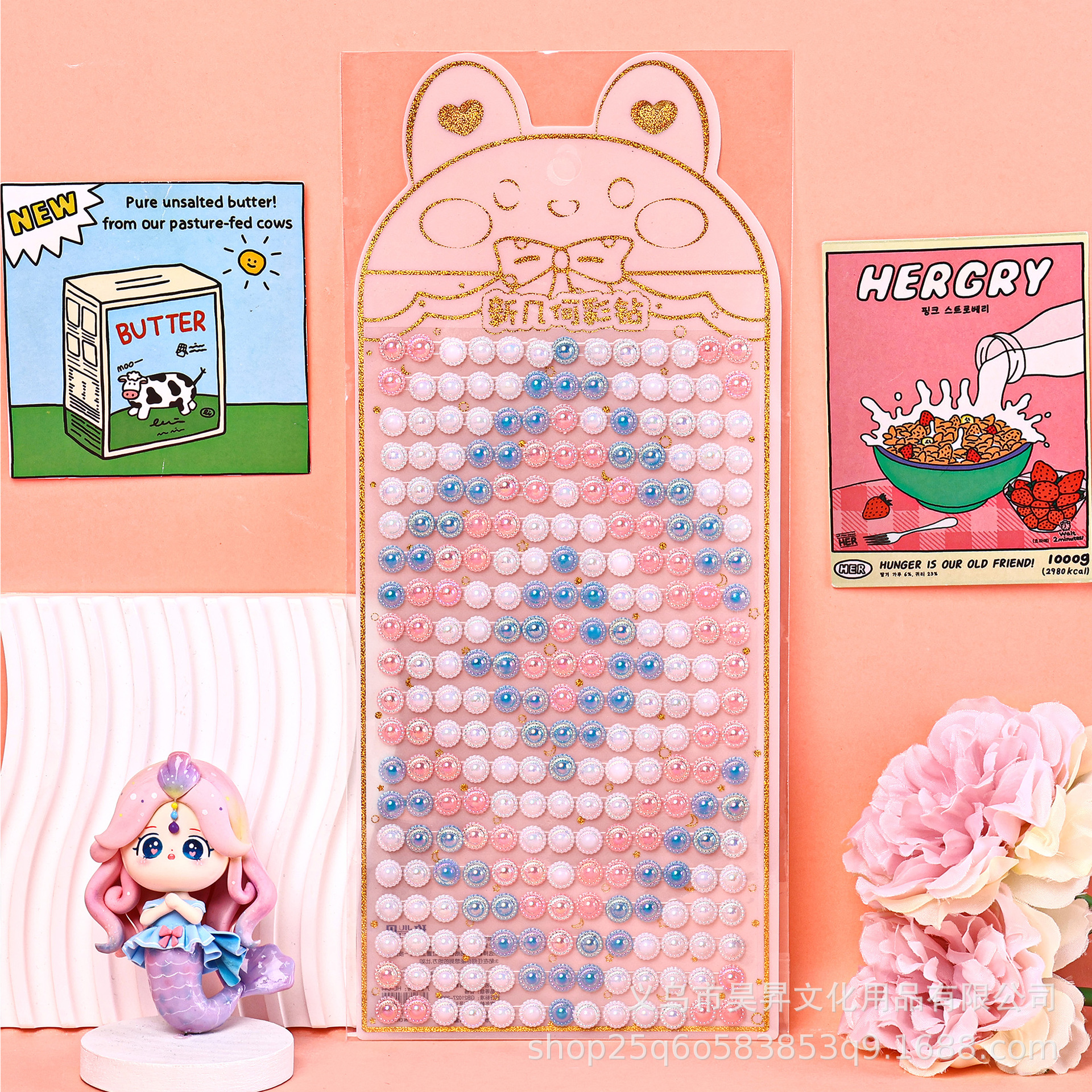 Geometric Color Diamond Stickers Diy Acrylic Stickers Kindergarten Bonus Stickers Creative Diamond Stickers Wholesale Application Scenario