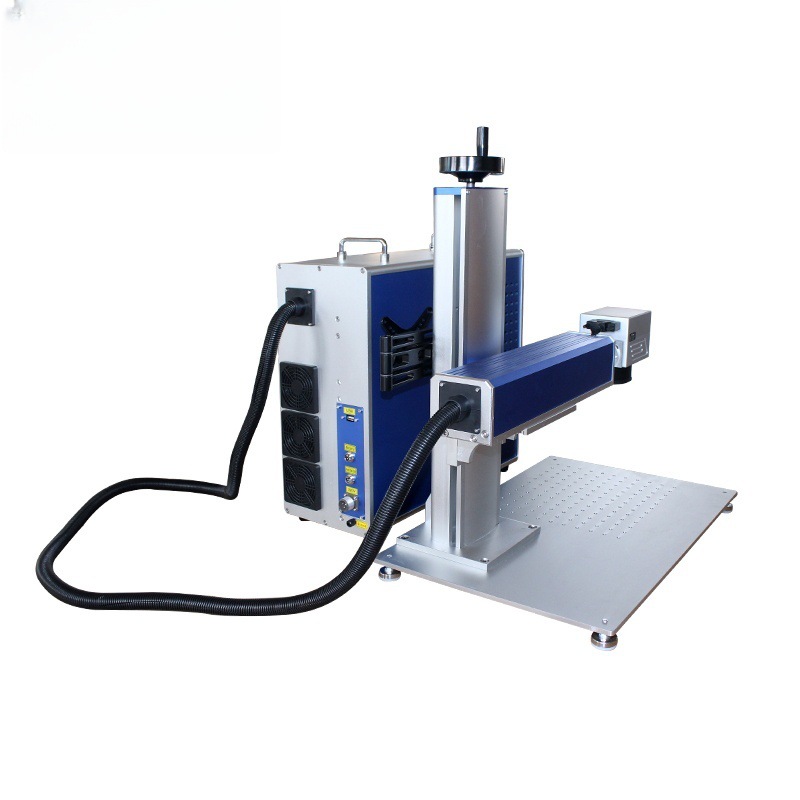 Split-type fiber laser marking machine, metal engraving machine for hardware, stainless steel insulated cups, jewelry nameplates, pet tags details Picture