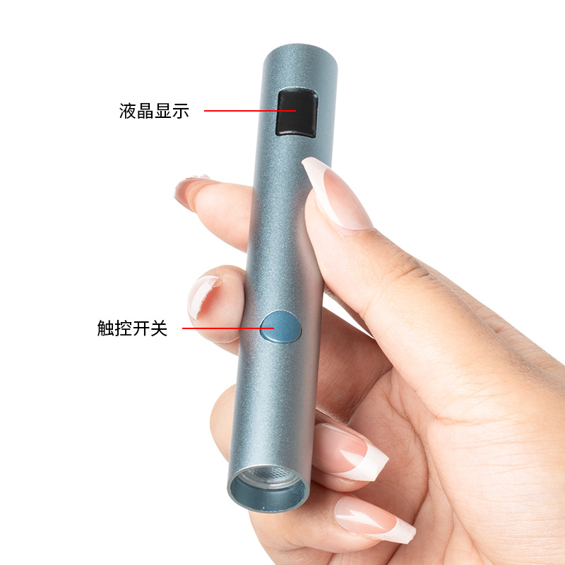 Portable mini timed charging button for nail art, quick drying without blackening hands, home handheld, cross-border Specification drawing