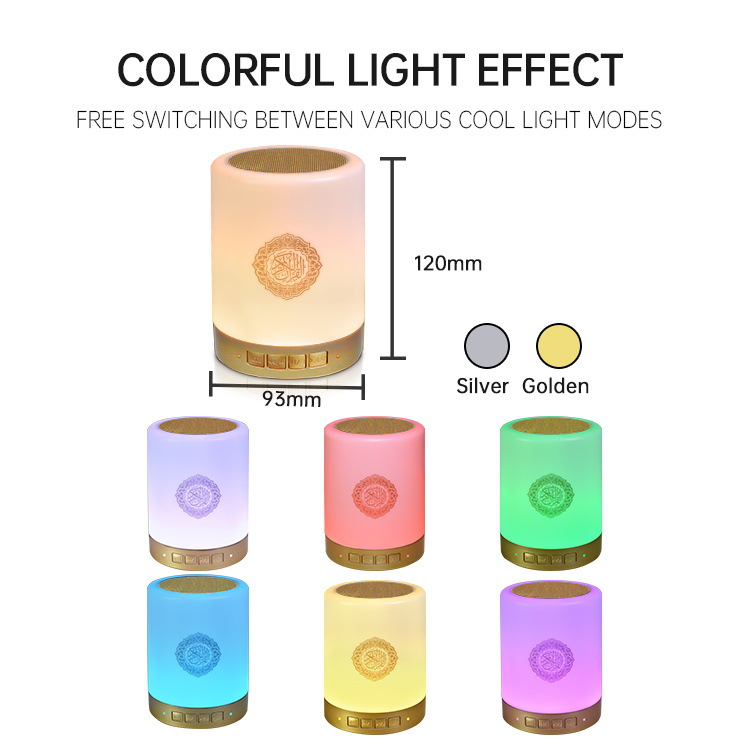 Remote control small gift speaker, fashionable smart phone control, touch color outdoor night light, home bedroom LED Application Scenario