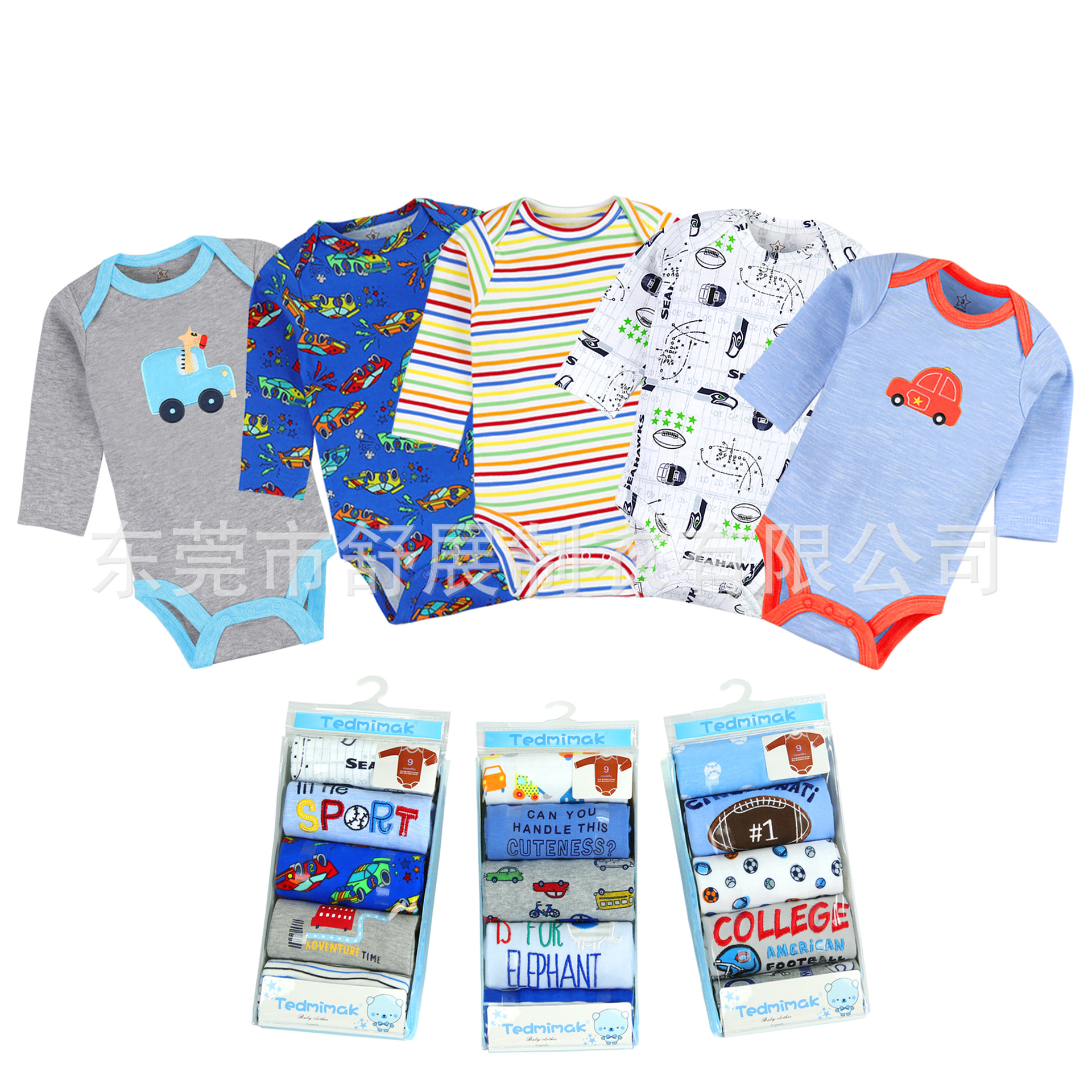 Children's clothing export factory wholesale baby coverings, crawling suits, Katha suits, autumn and winter boys' and girls' one-piece suits details Picture