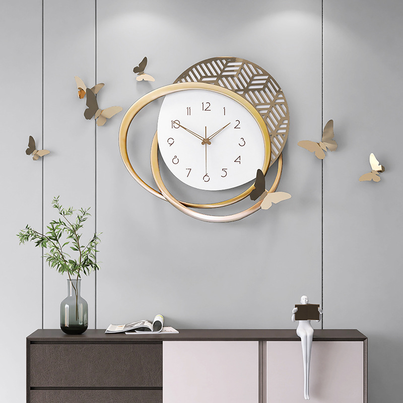 Clock Decoration Wall Clock Living Room Simple Nordic Creative Modern Wall Art Clock Light Luxury Creative Clock Wall Clock Application Scenario
