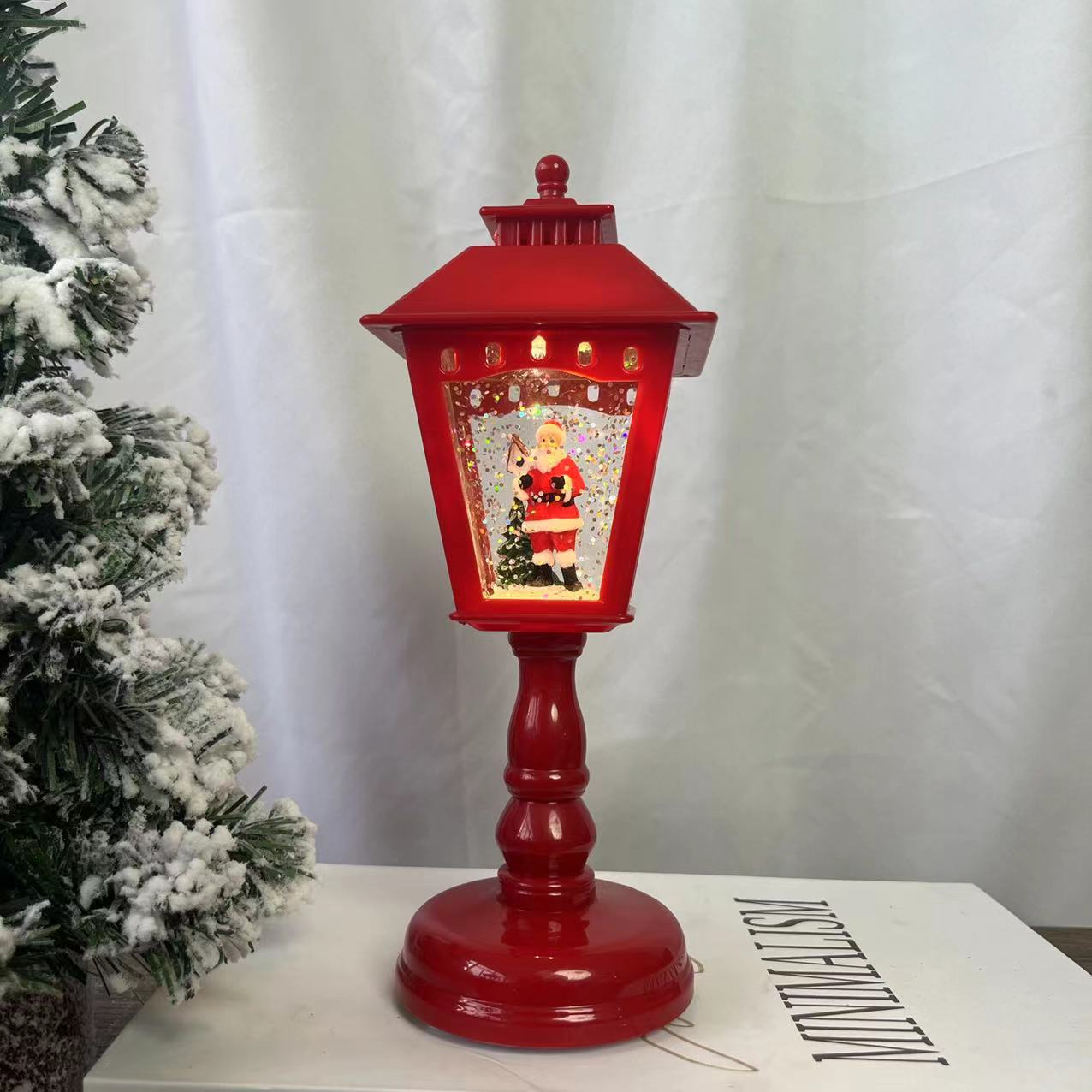 Small Wind Lights Christmas Decorations Light Up Lamps With Music Snow Lights Christmas Gifts Cross Border Decorative Christmas Lights Application Scenario