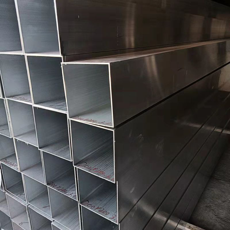 In-stock aluminum square tubes 6061, 6063 aluminum alloy square tubes, thin and thick wall aluminum material square tubes, large and small diameter rectangular aluminum tubes Specification image