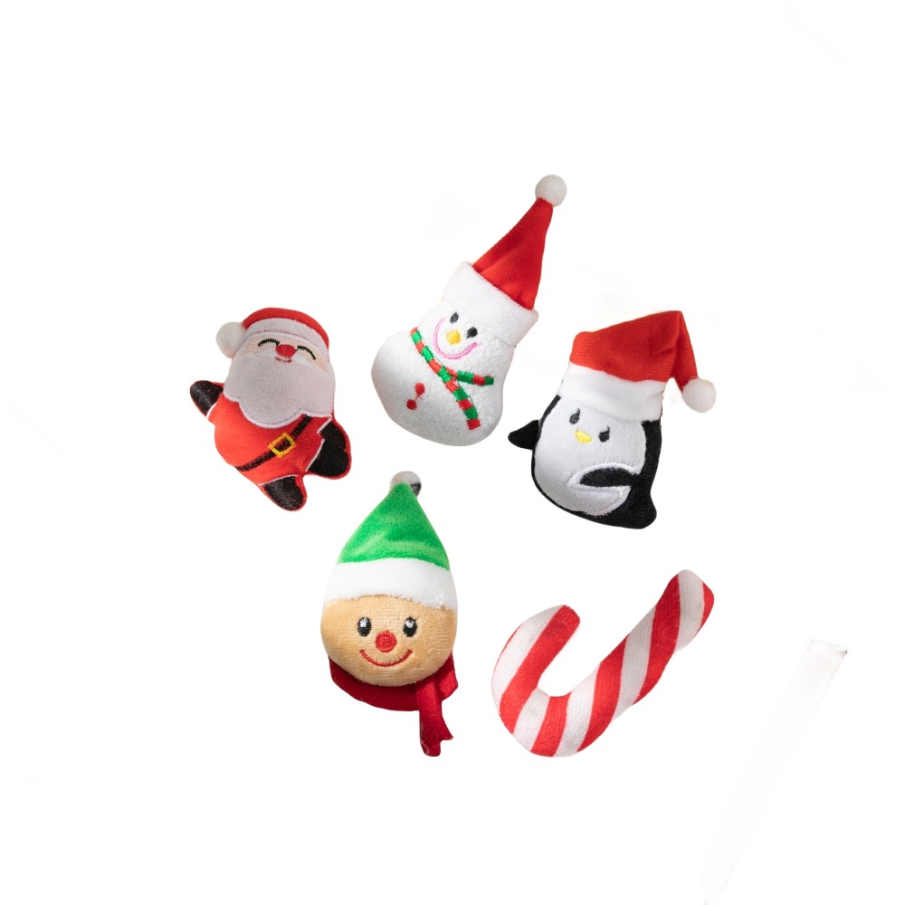 Christmas Cat toys and Christmas series dolls contain cat grass. The new catnip toys are chewy and fun to play with. Factory direct sales Item Picture