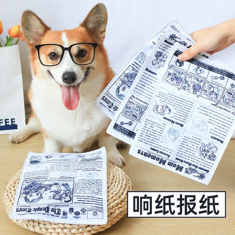 狗狗撕咬玩具仿真响指报纸解闷神器耐咬磨牙神器宠物响指猫狗用品