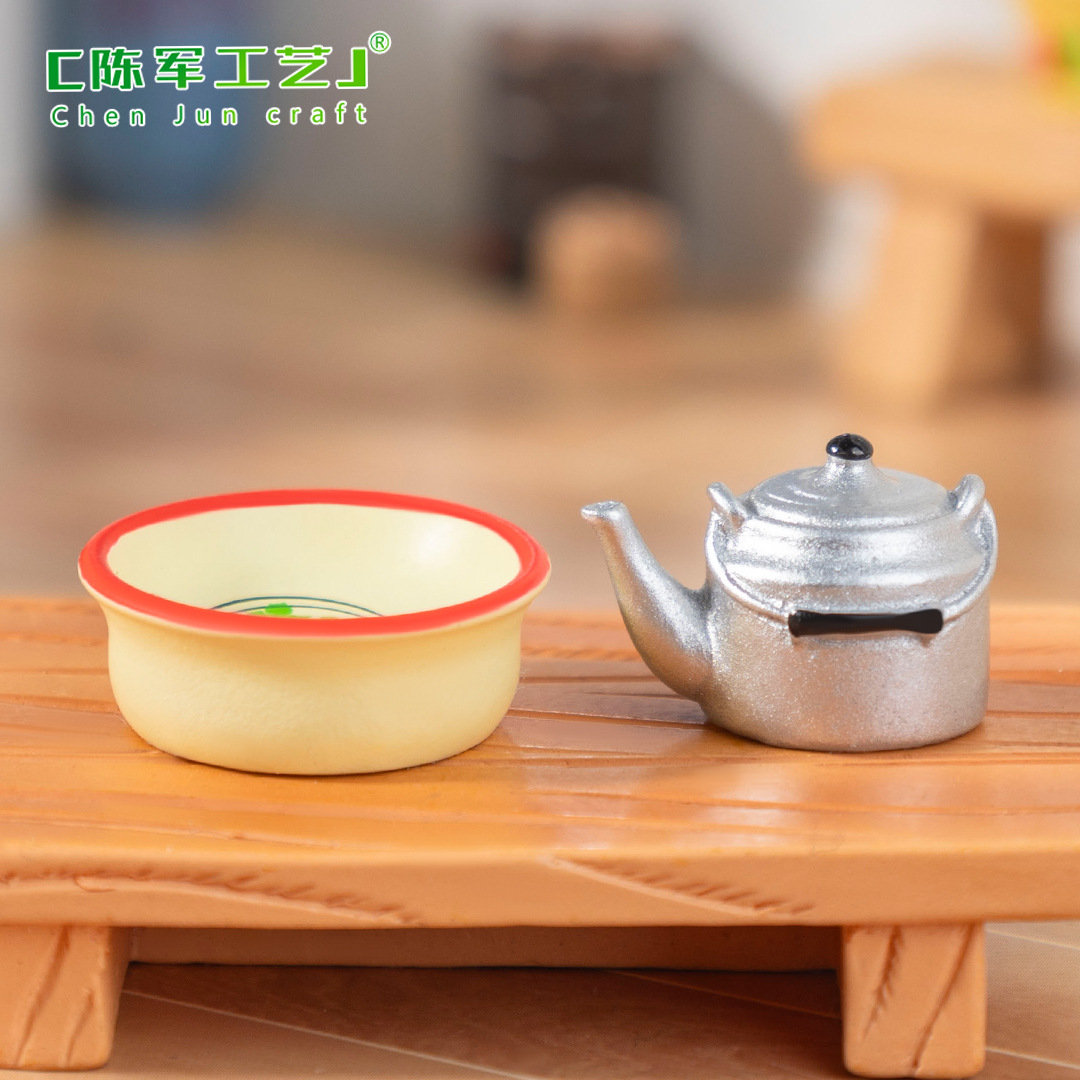 Micro-landscape, retro era, nostalgic daily necessities, miniature models, dollhouses, diy decorative accessories, small ornaments Application Scenario