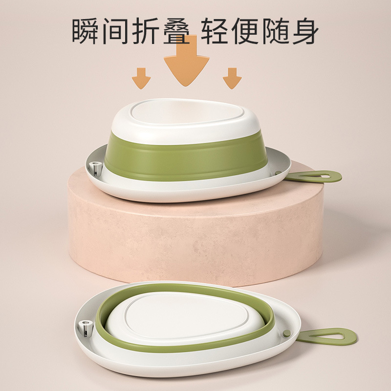 婴儿折叠脸盆细节图