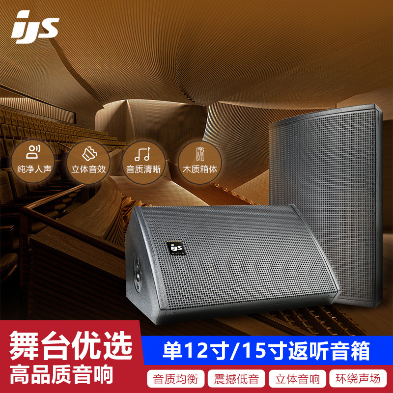 专业返听音箱舞台演出天籁12寸15寸乐队排练唇补声返送音响