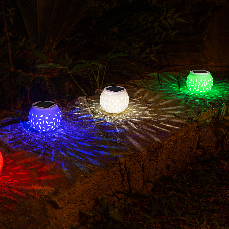 Handcrafted ceramic courtyard beautification solar lamps, outdoor waterproof sensor decorative garden lamps from a powerful factory are selling well details Picture