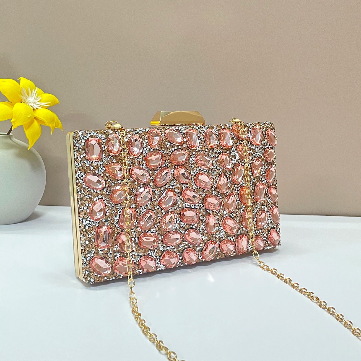 晚宴包/铝网钻包包/女士包/partybags/水晶包卡通包白底实物图