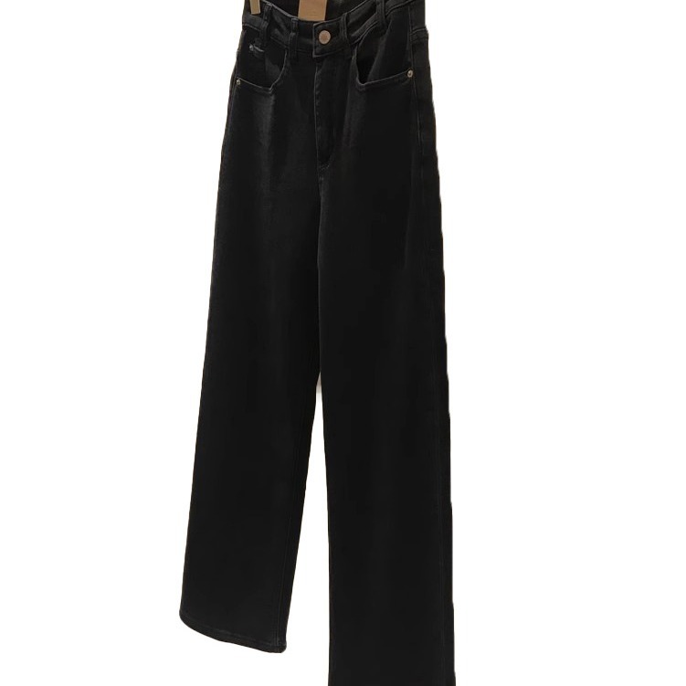 2024 Early Spring New ~ High Waist Loose Straight Tube Skinny Jeans Women Item Picture