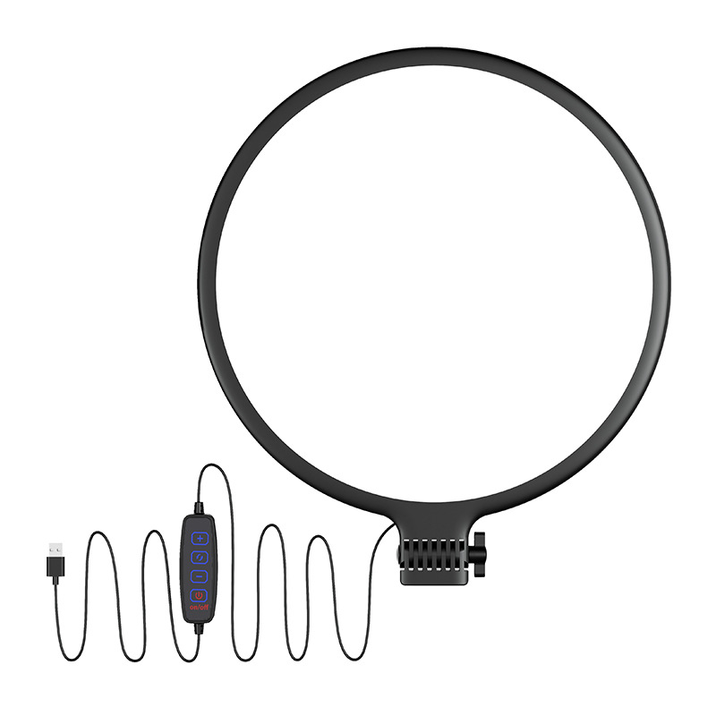 XJ42P直/批发LED摄/手机支架环形白底实物图