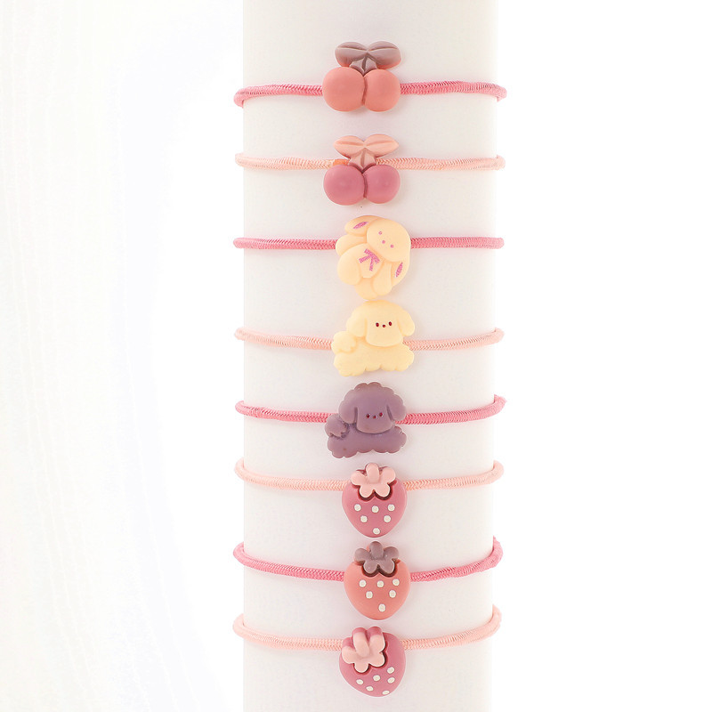 Children's hair bands, girls' hair ties, Korean baby hair accessories, girls' hair ties, high-elasticity hair bands, hearts Application Scenario