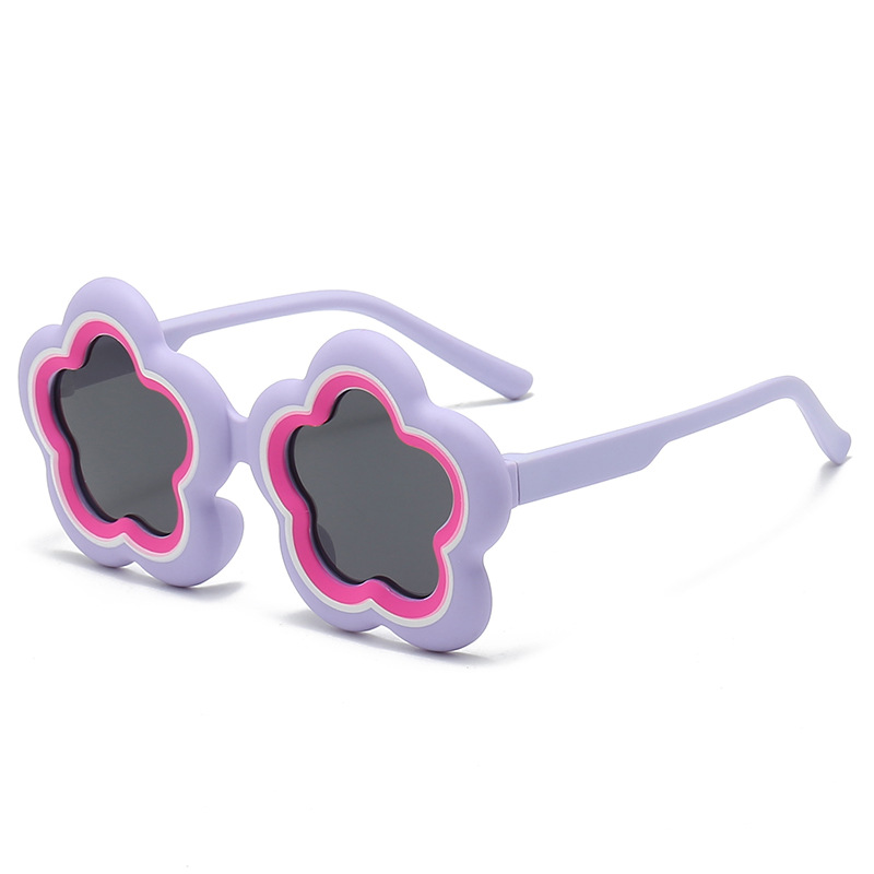 2024 Children's Sunglasses Cute Cartoon Pentagonal Polarizing Mirror Student Sunglasses Sunshade Mirror 8124 Item Picture